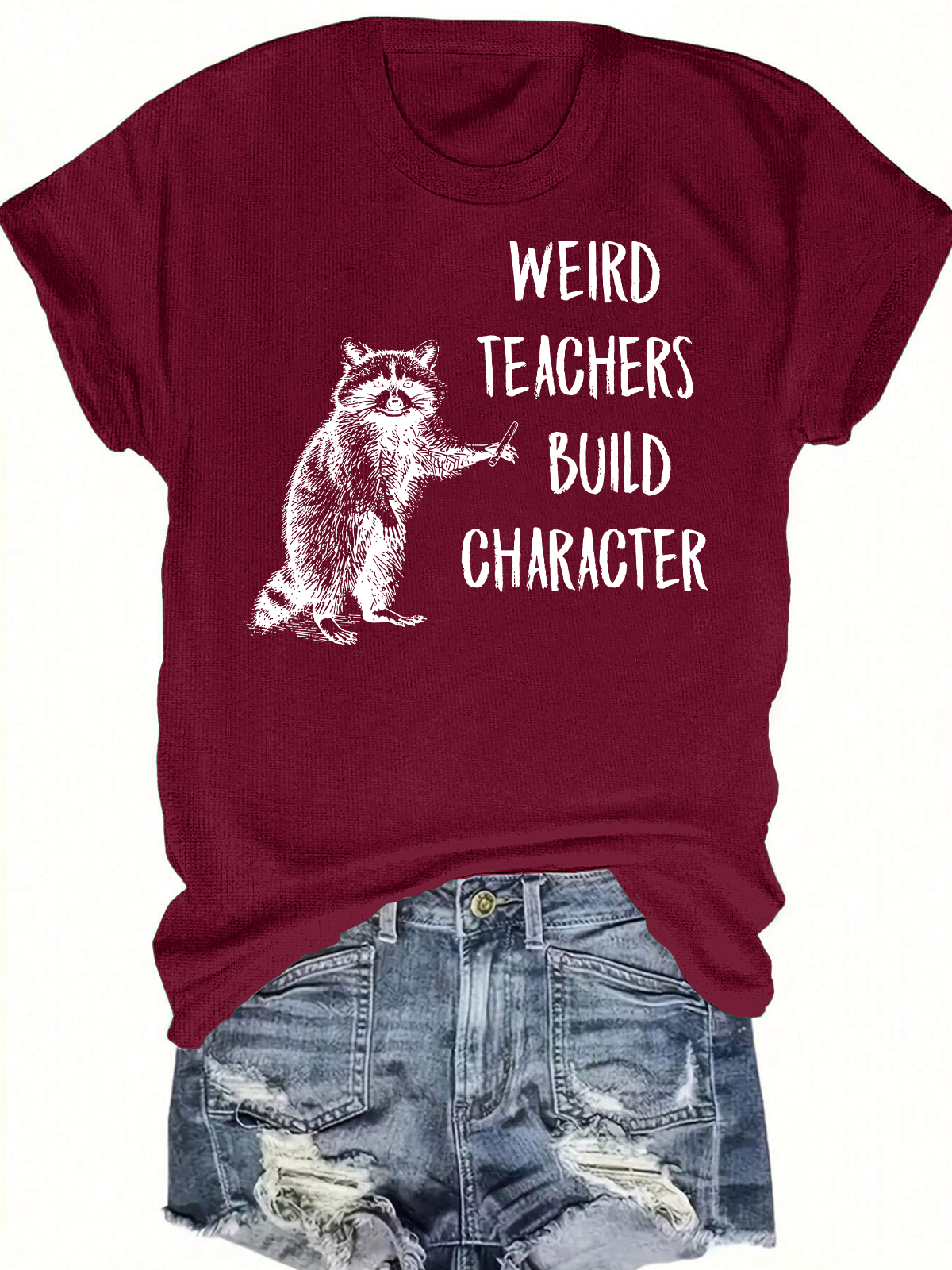 Weird Teachers Build Character Short Sleeves Tee