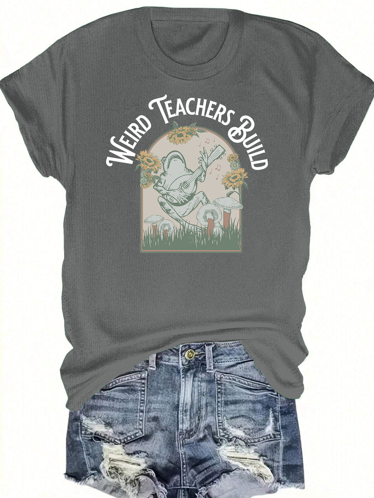 Weird Teachers Build Character Short Sleeves Tee