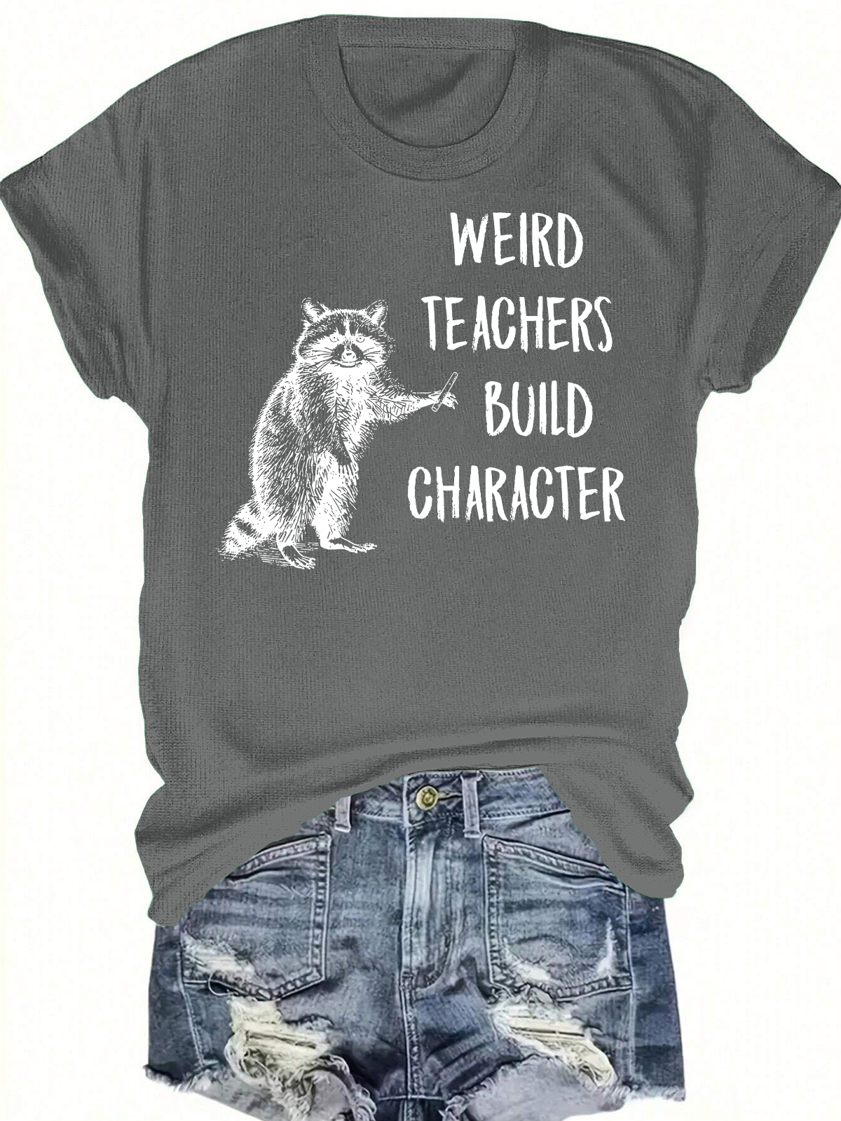 Weird Teachers Build Character Short Sleeves Tee