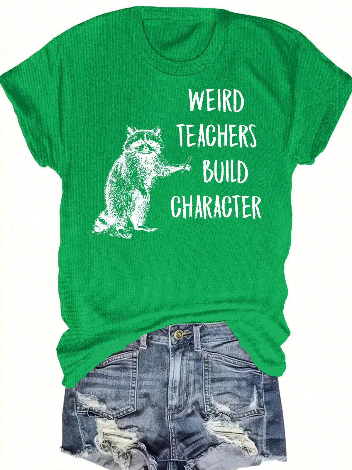 Weird Teachers Build Character Short Sleeves Tee