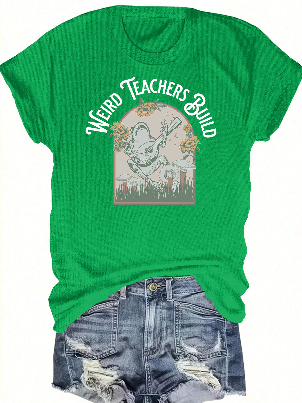 Weird Teachers Build Character Short Sleeves Tee