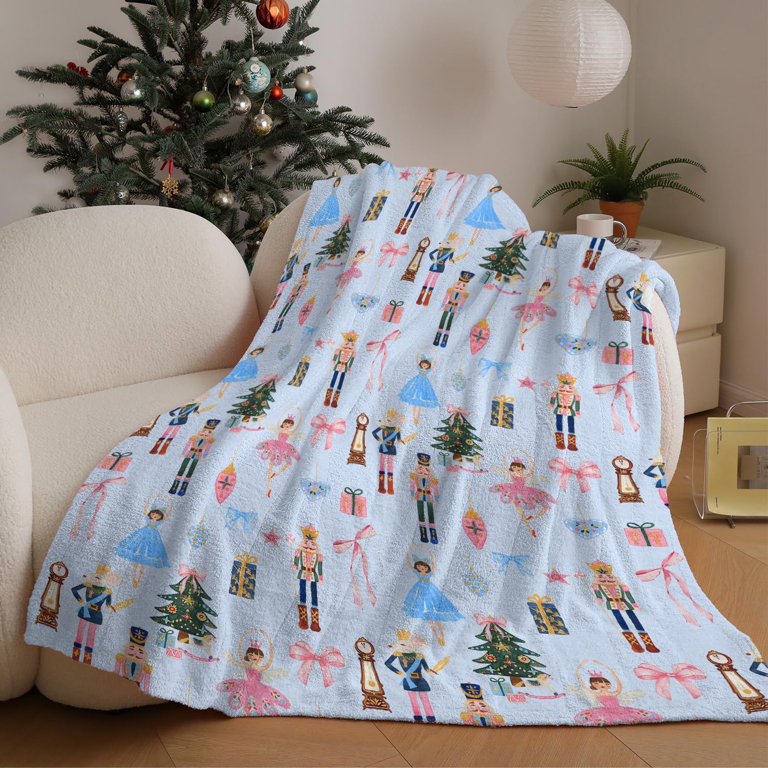 Nutcracker Bow Blanket