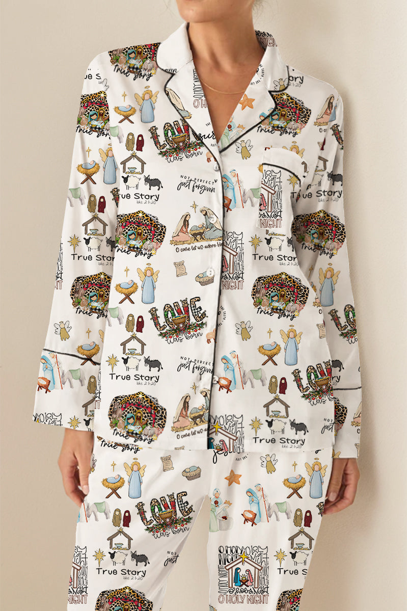 Jesus Ture Story Long Sleeves Pajama Set