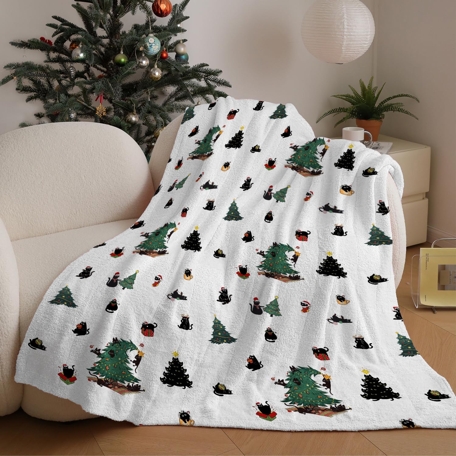 Meowy Christmas Blanket