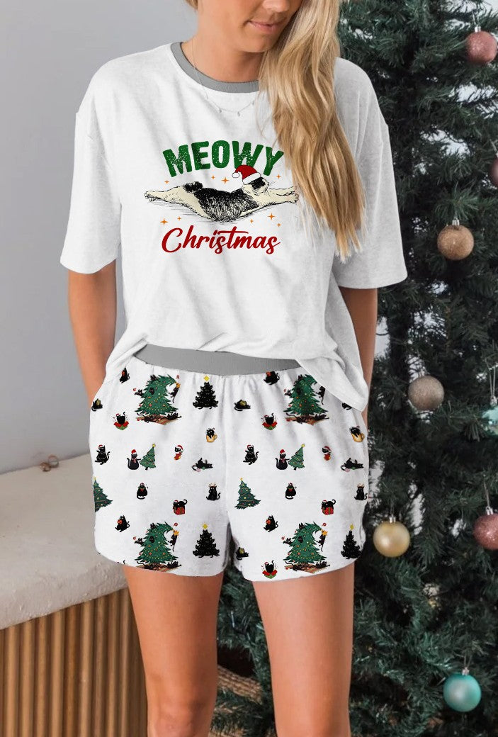 Meowy Chirstmas Pajama Set