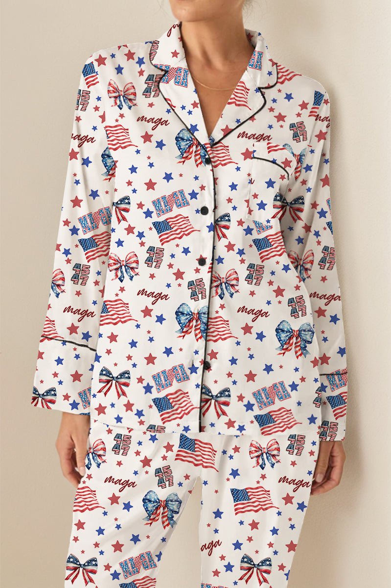 America Great Again Long Sleeves Pajama Set