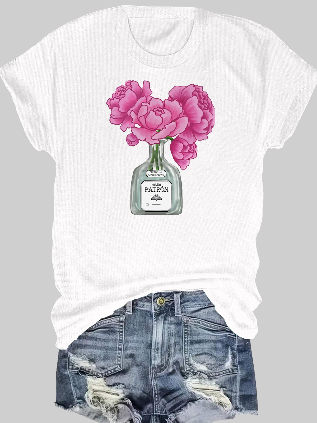 Flower With Tequila Short Sleeves Tee