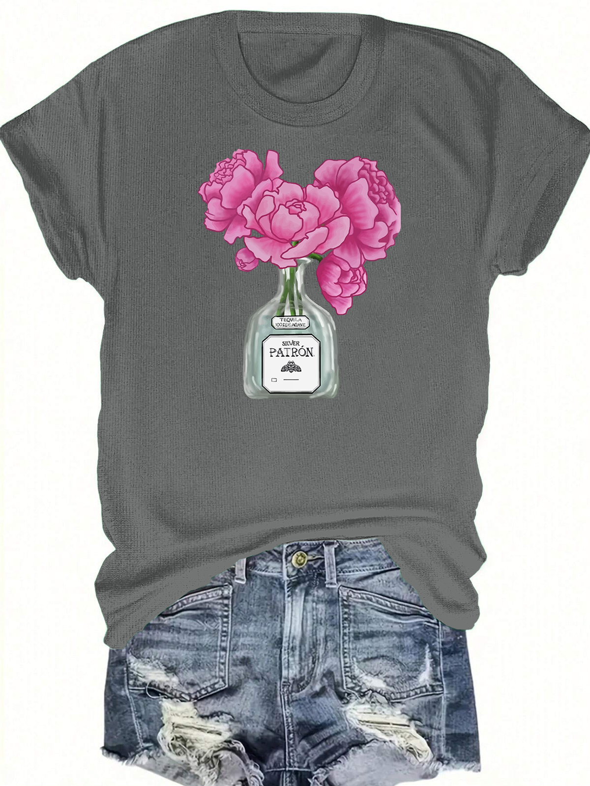 Flower With Tequila Short Sleeves Tee