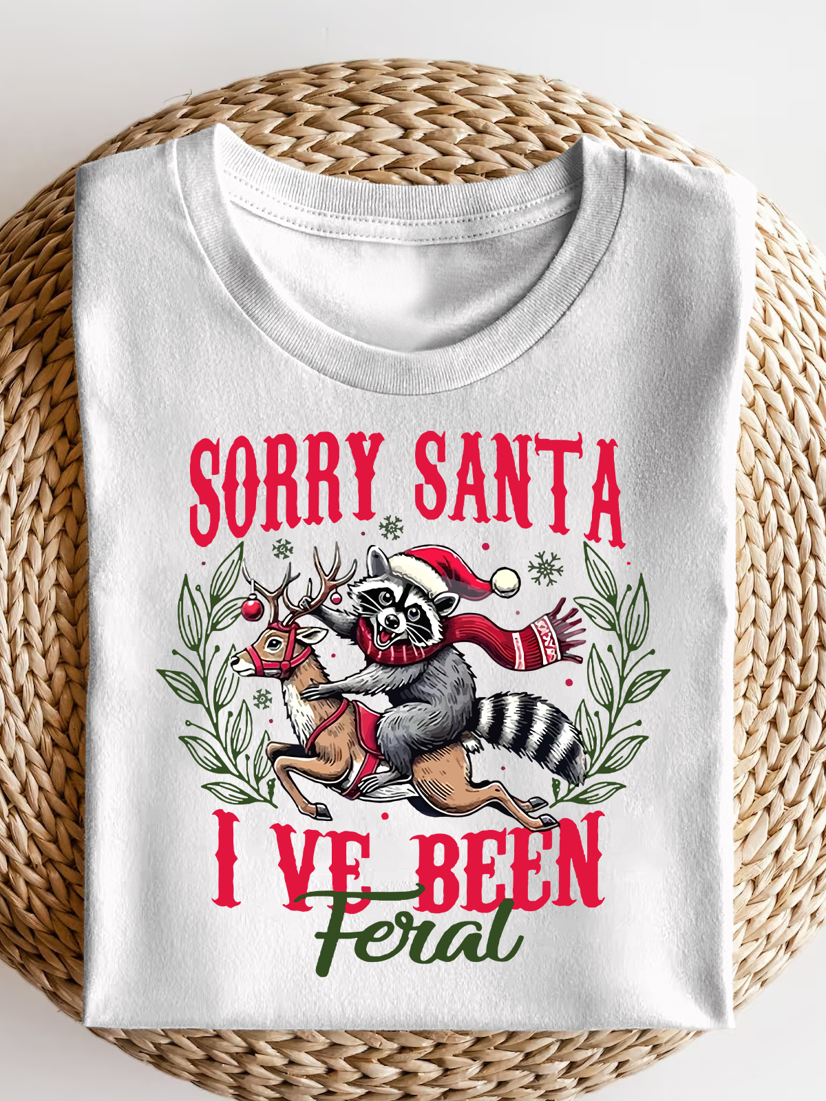 Sorry Santa I'Ve Been Feral Short Sleeves Tee