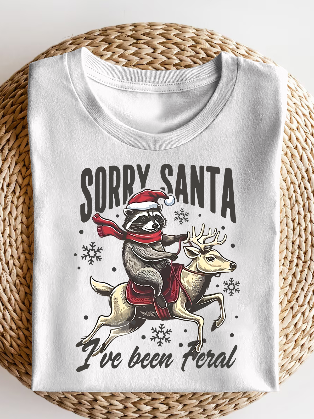 Sorry Santa I'Ve Been Feral Short Sleeves Tee