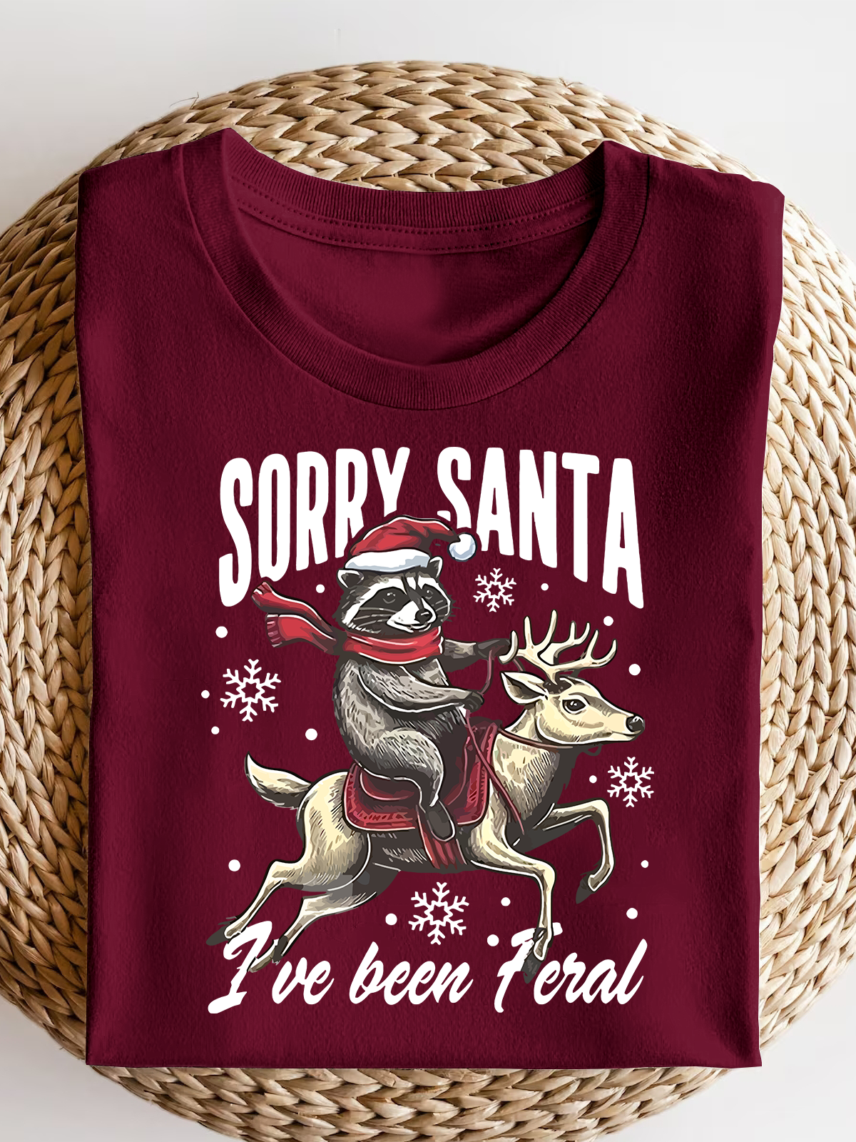 Sorry Santa I'Ve Been Feral Short Sleeves Tee