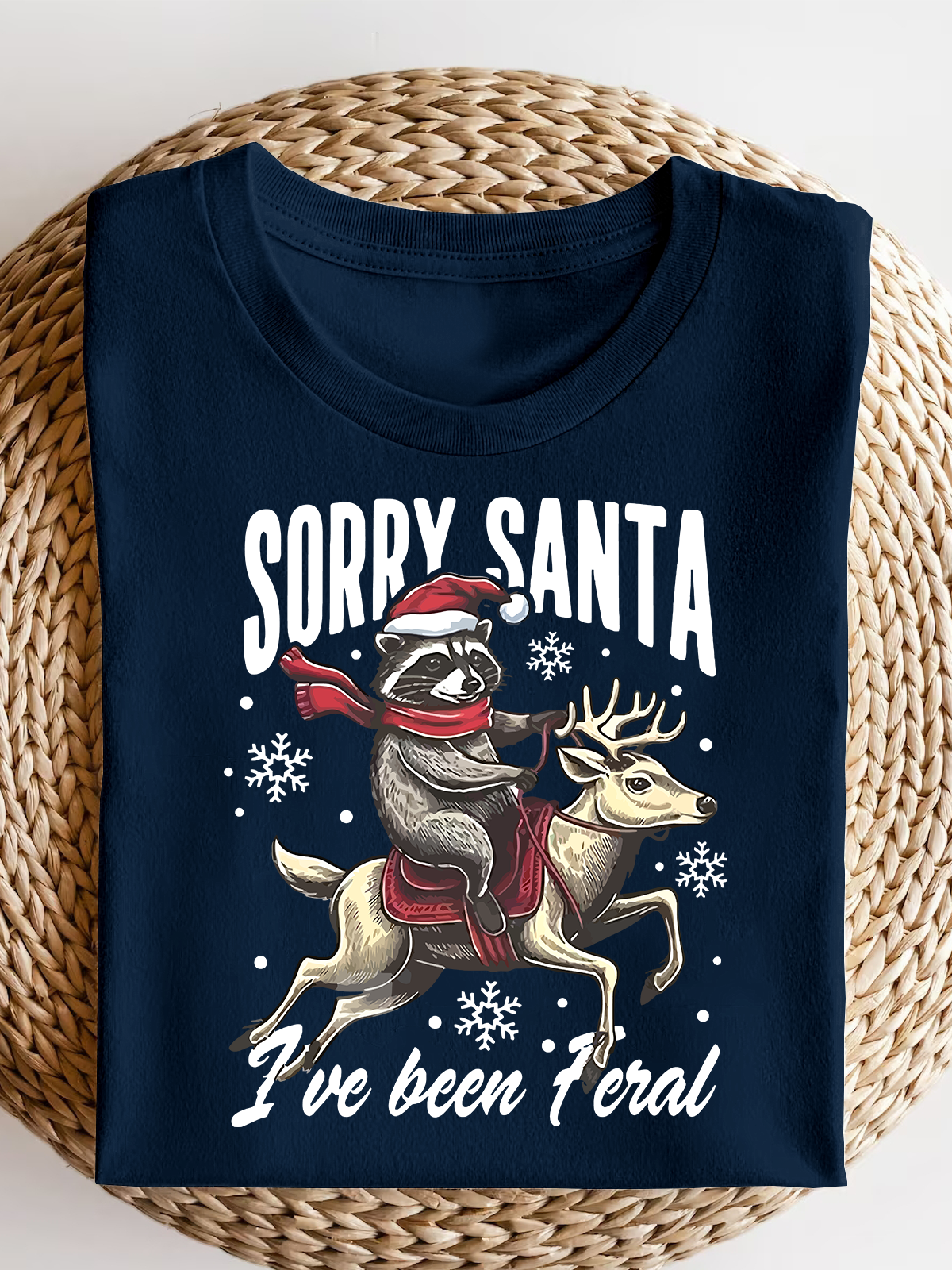 Sorry Santa I'Ve Been Feral Short Sleeves Tee