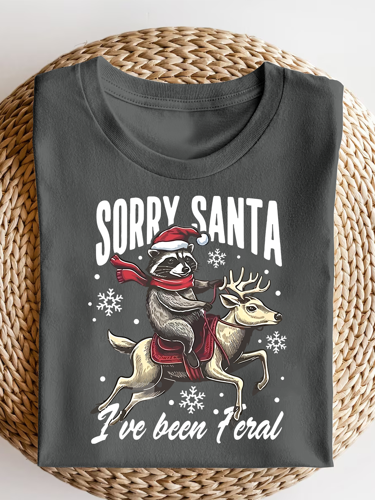 Sorry Santa I'Ve Been Feral Short Sleeves Tee