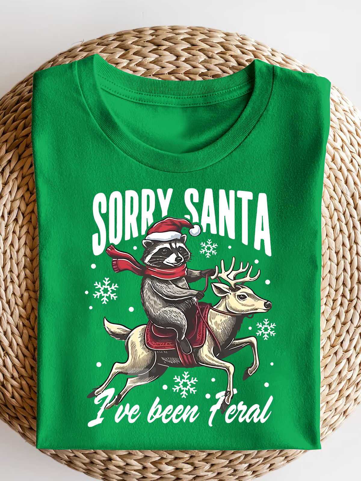 Sorry Santa I'Ve Been Feral Short Sleeves Tee