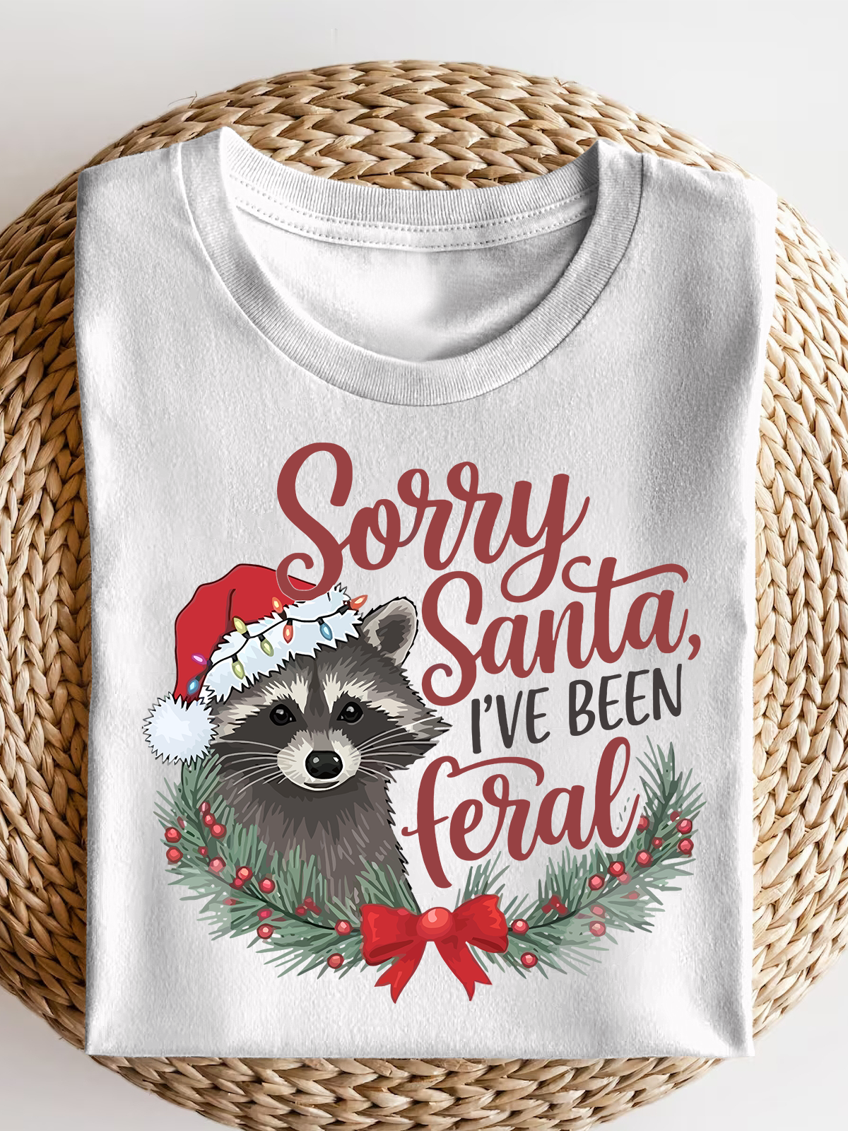 Sorry Santa I'Ve Been Feral Short Sleeves Tee