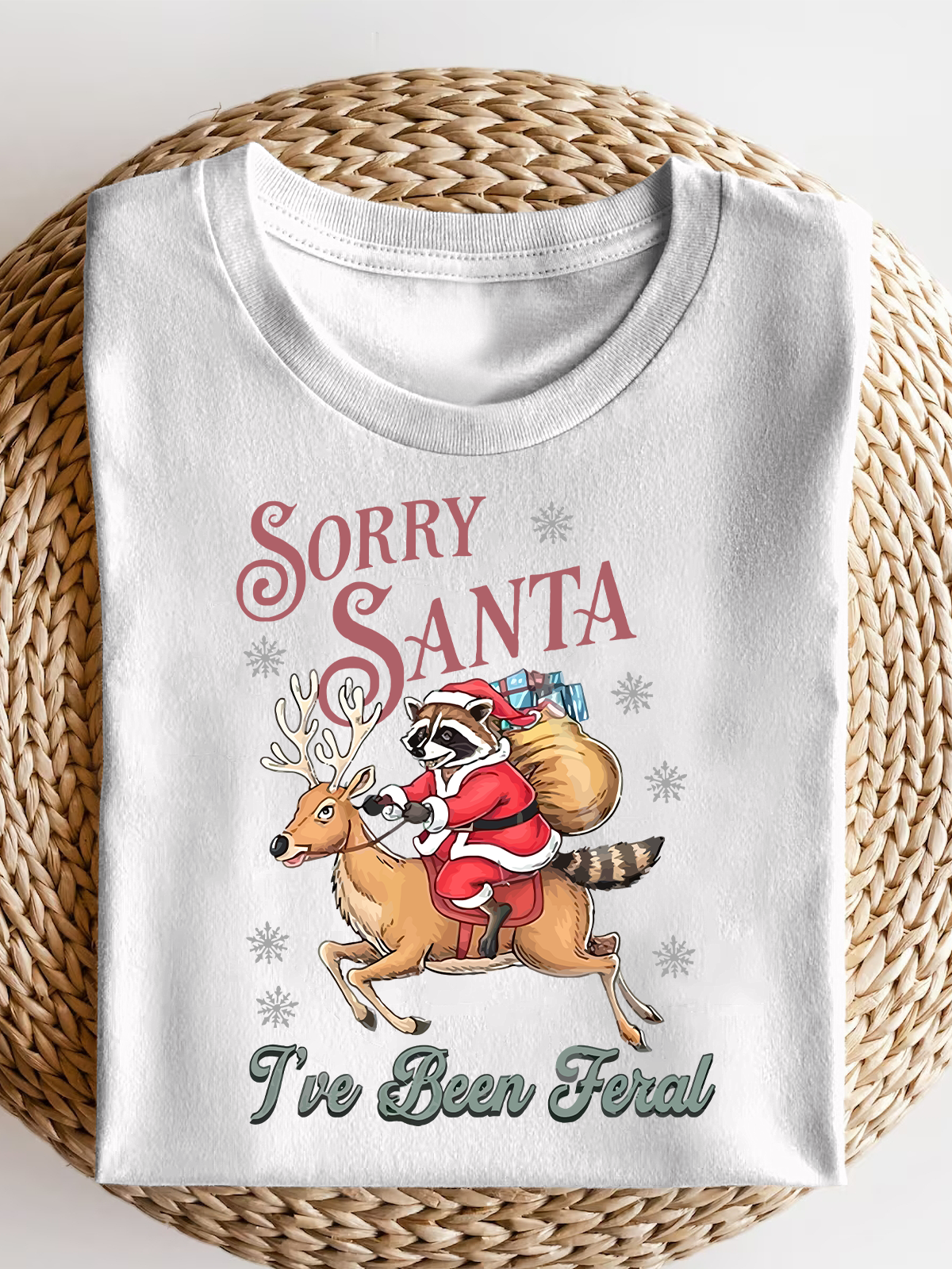 Sorry Santa I'Ve Been Feral Short Sleeves Tee