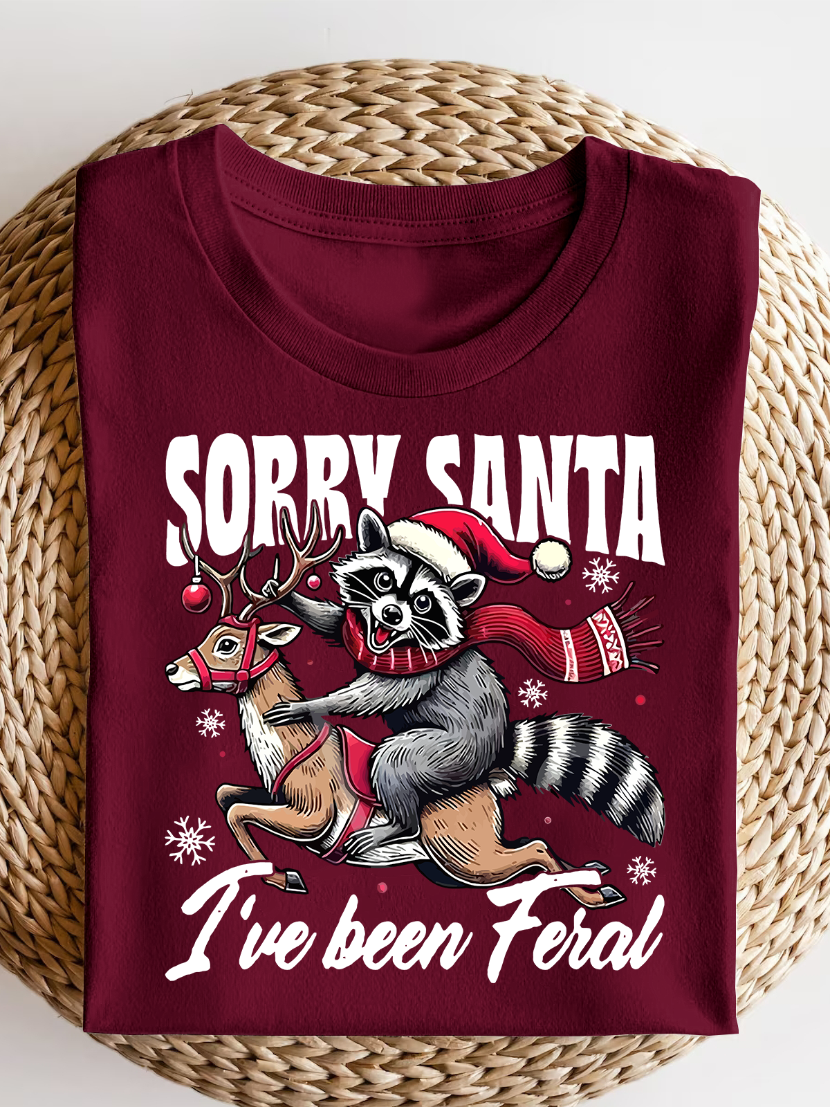 Sorry Santa I'Ve Been Feral Short Sleeves Tee