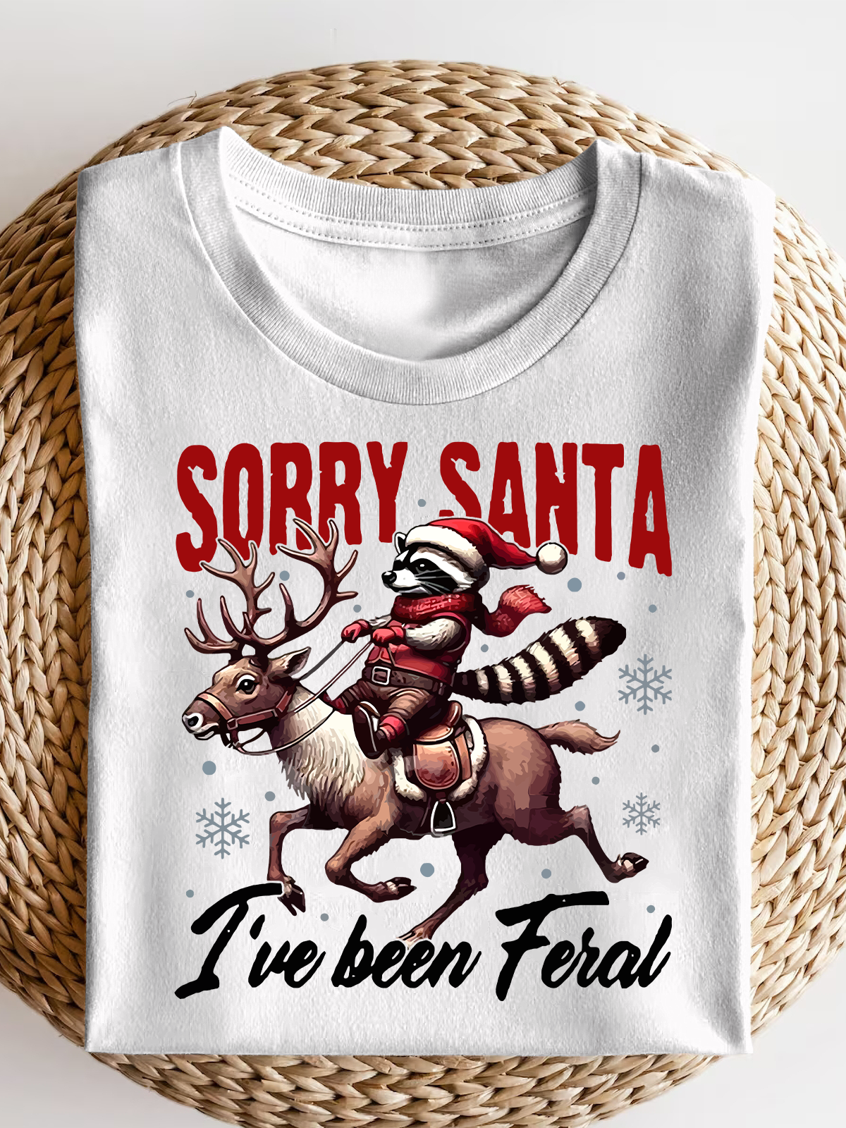 Sorry Santa I'Ve Been Feral Short Sleeves Tee