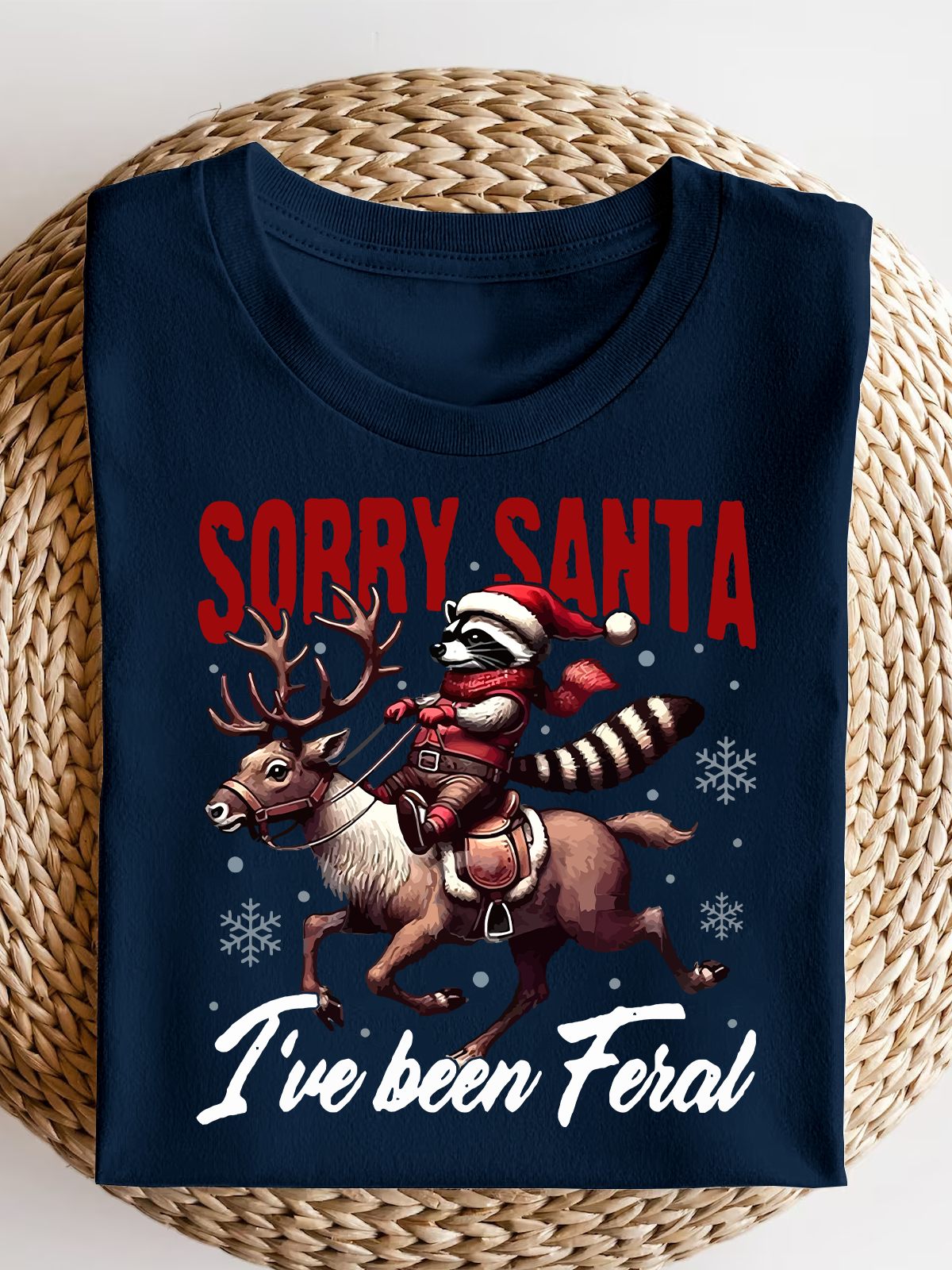 Sorry Santa I'Ve Been Feral Short Sleeves Tee