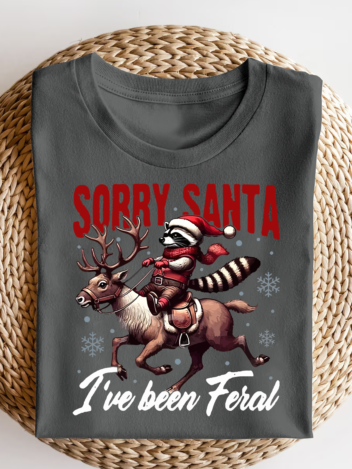 Sorry Santa I'Ve Been Feral Short Sleeves Tee