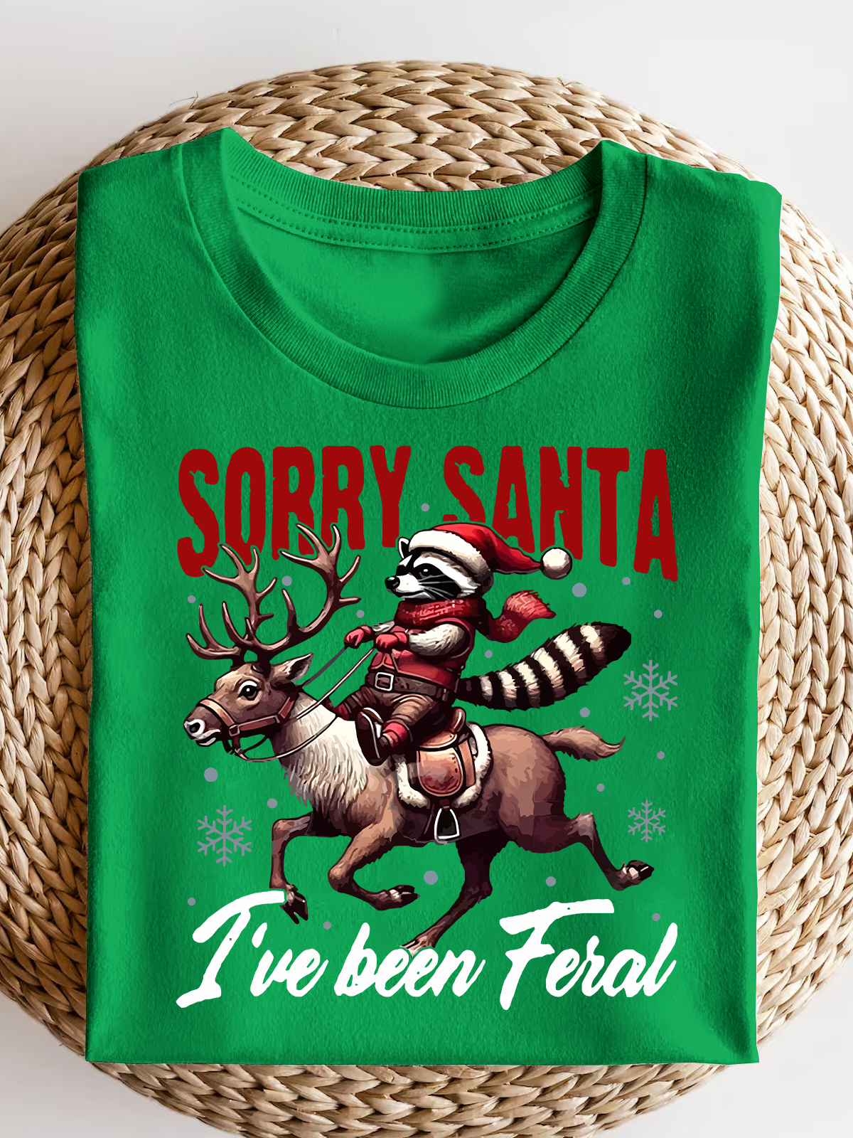 Sorry Santa I'Ve Been Feral Short Sleeves Tee