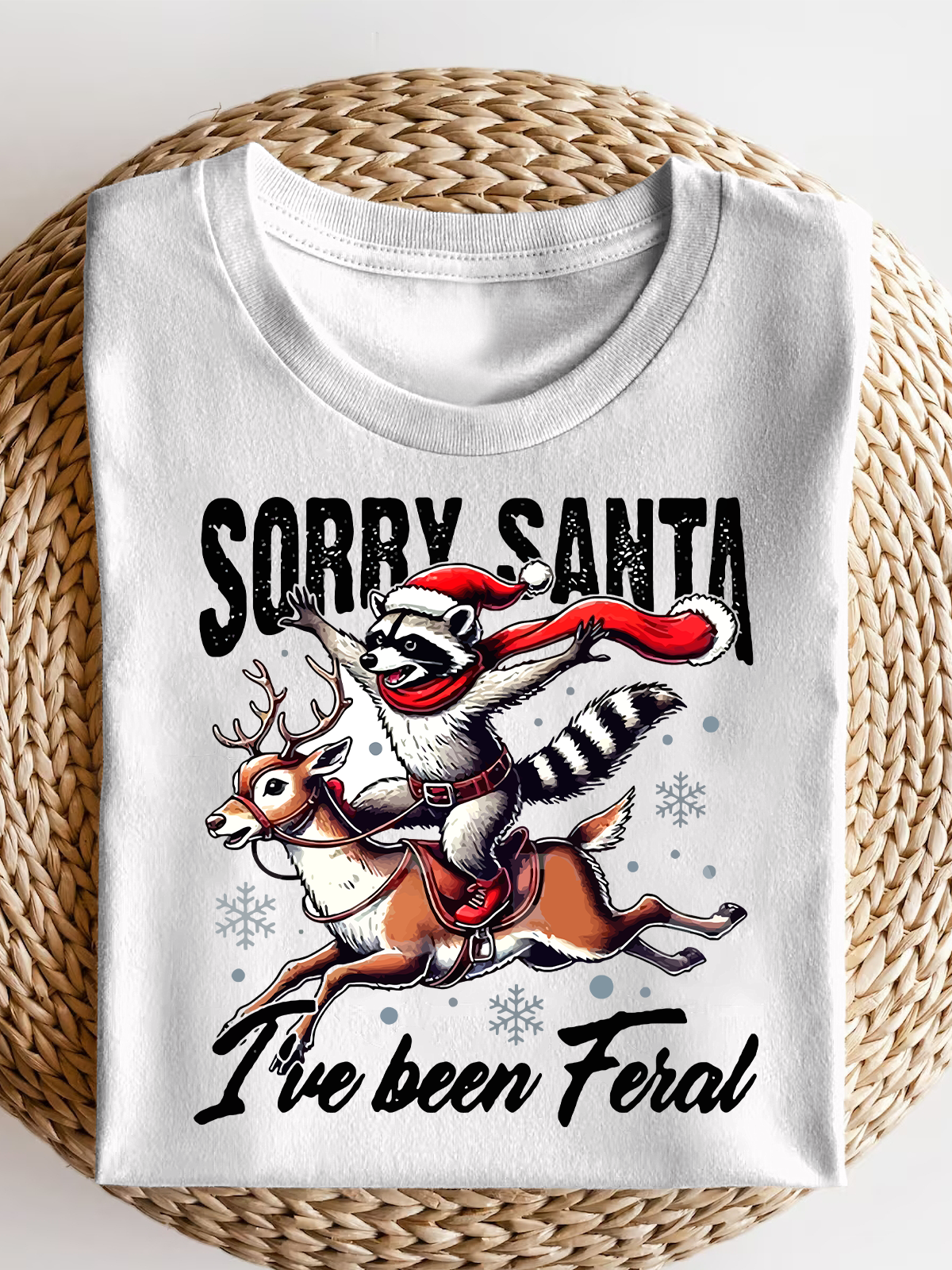 Sorry Santa I'Ve Been Feral Short Sleeves Tee