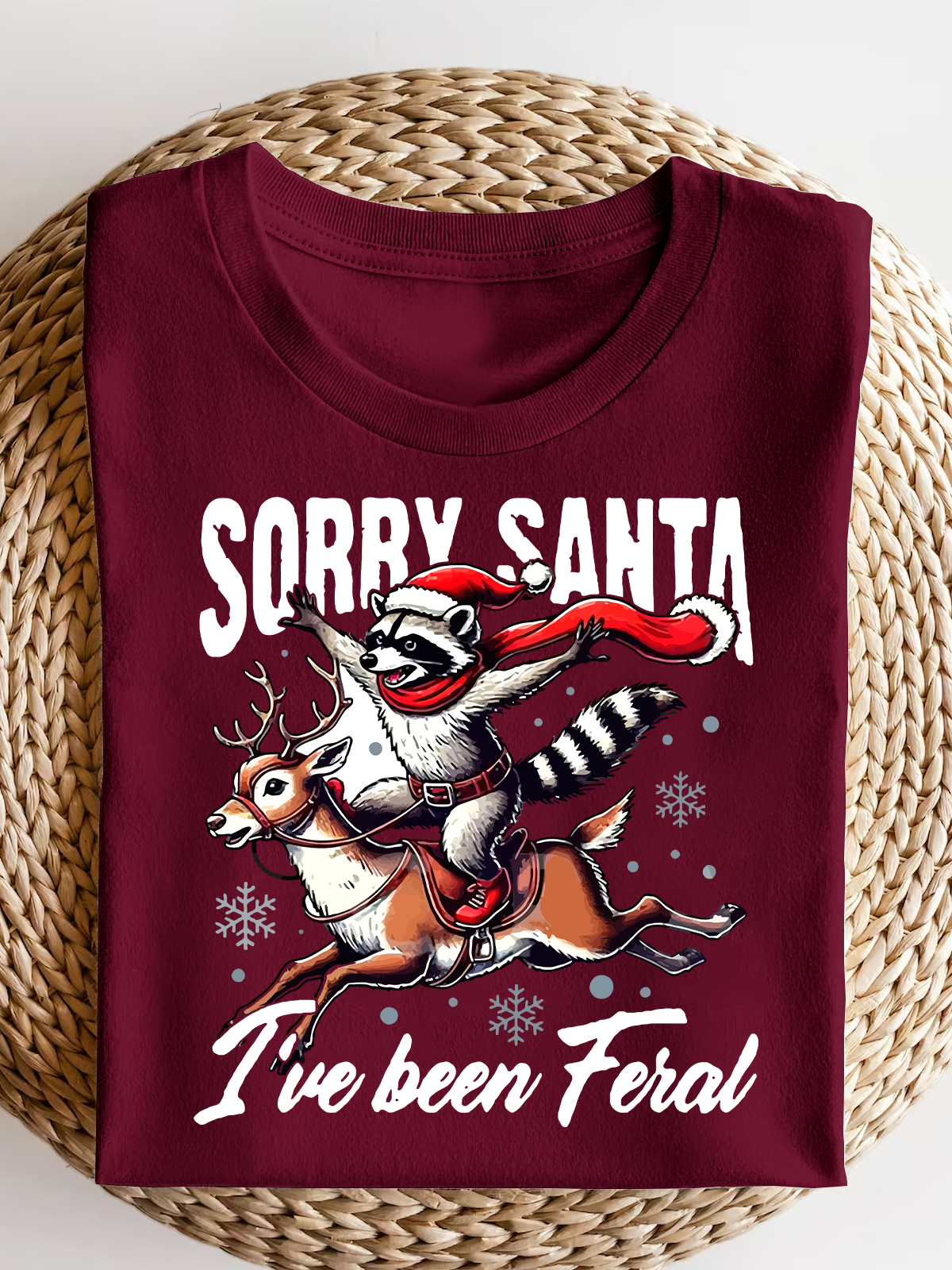 Sorry Santa I'Ve Been Feral Short Sleeves Tee