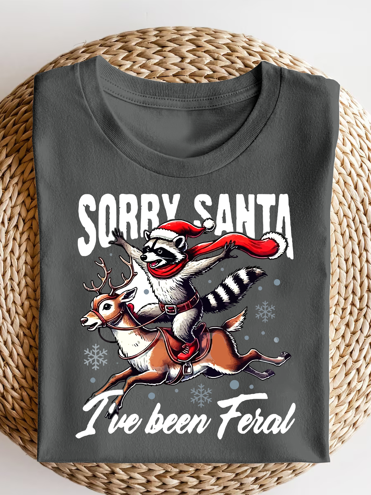 Sorry Santa I'Ve Been Feral Short Sleeves Tee