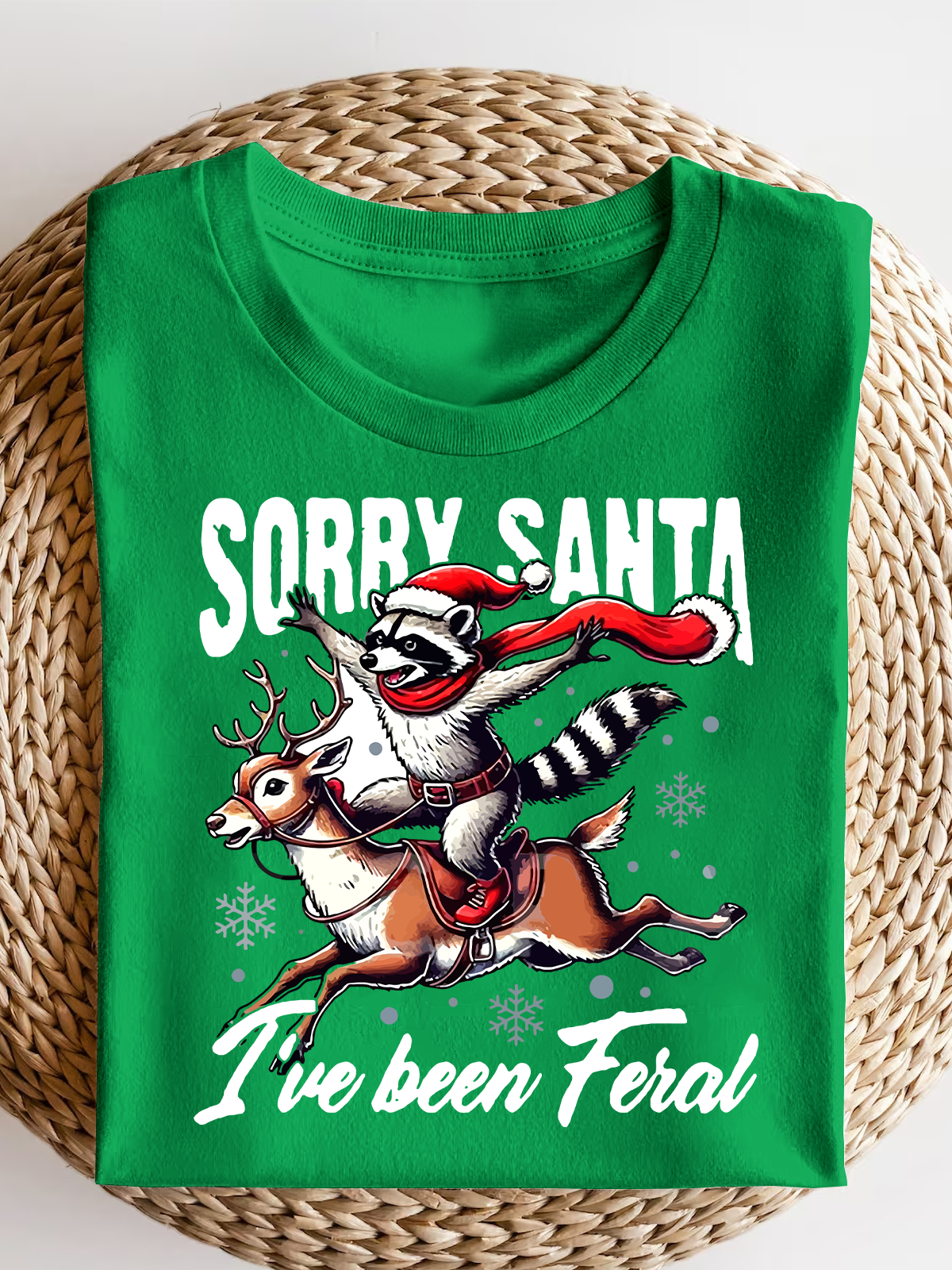 Sorry Santa I'Ve Been Feral Short Sleeves Tee