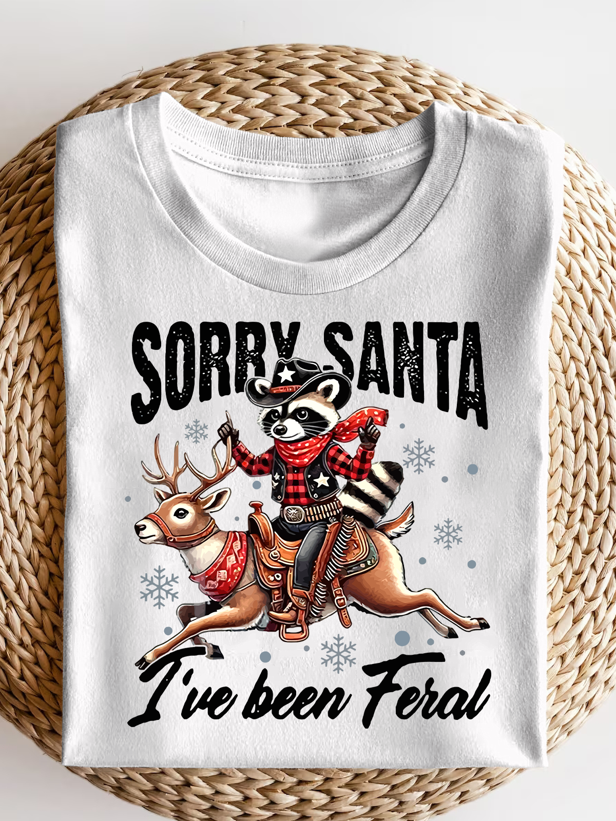 Sorry Santa I'Ve Been Feral Short Sleeves Tee