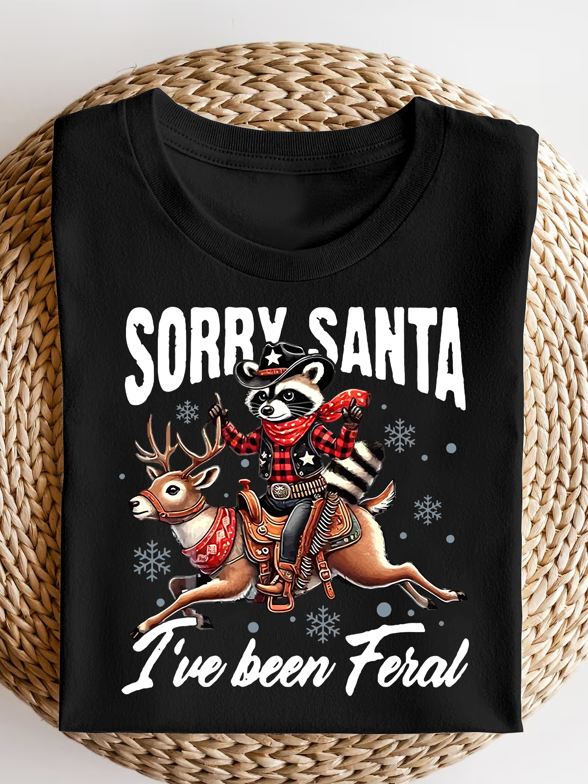 Sorry Santa I'Ve Been Feral Short Sleeves Tee