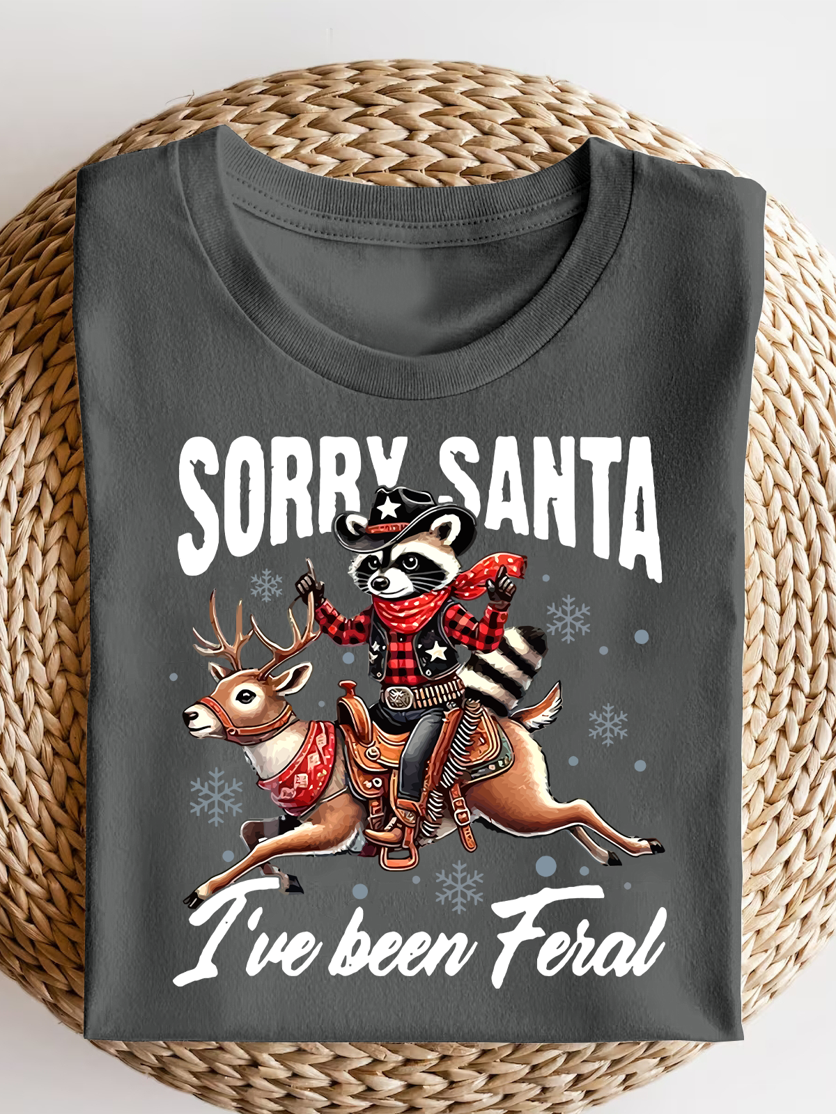 Sorry Santa I'Ve Been Feral Short Sleeves Tee