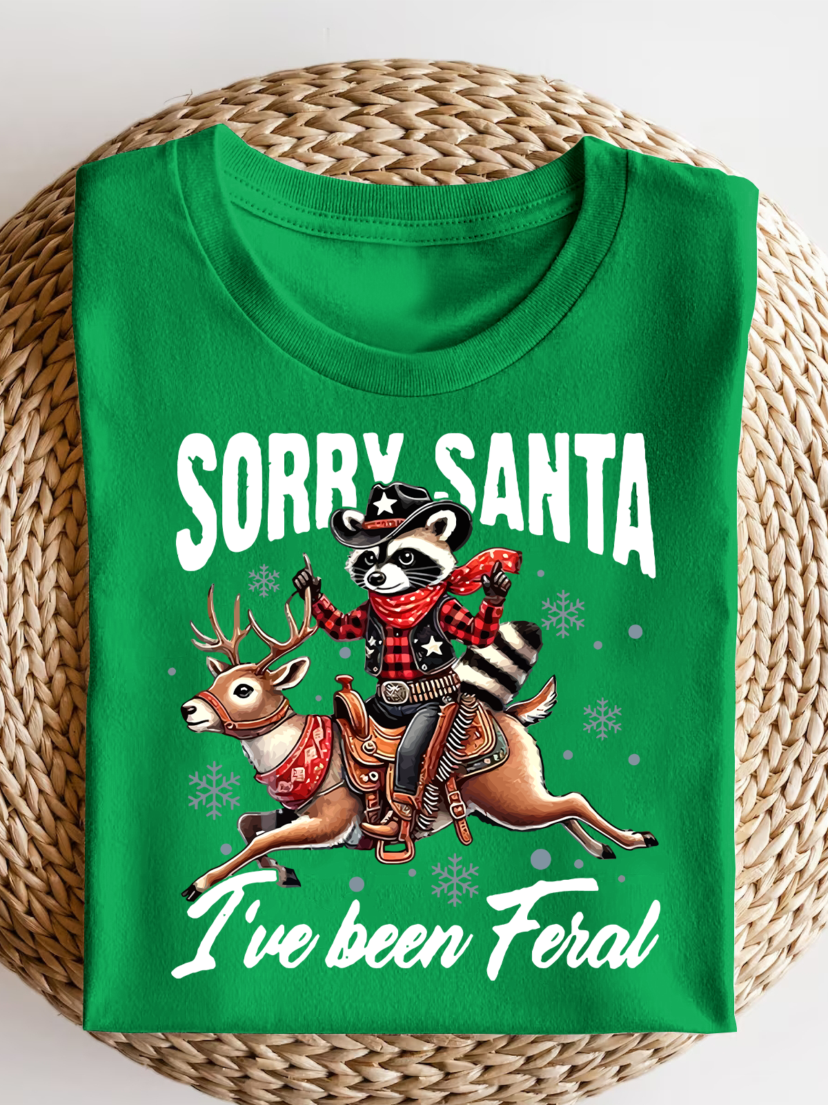 Sorry Santa I'Ve Been Feral Short Sleeves Tee