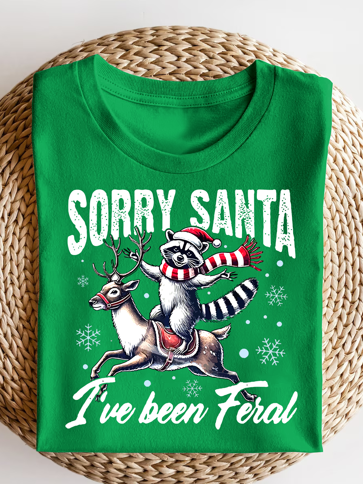 Sorry Santa I'Ve Been Feral Short Sleeves Tee