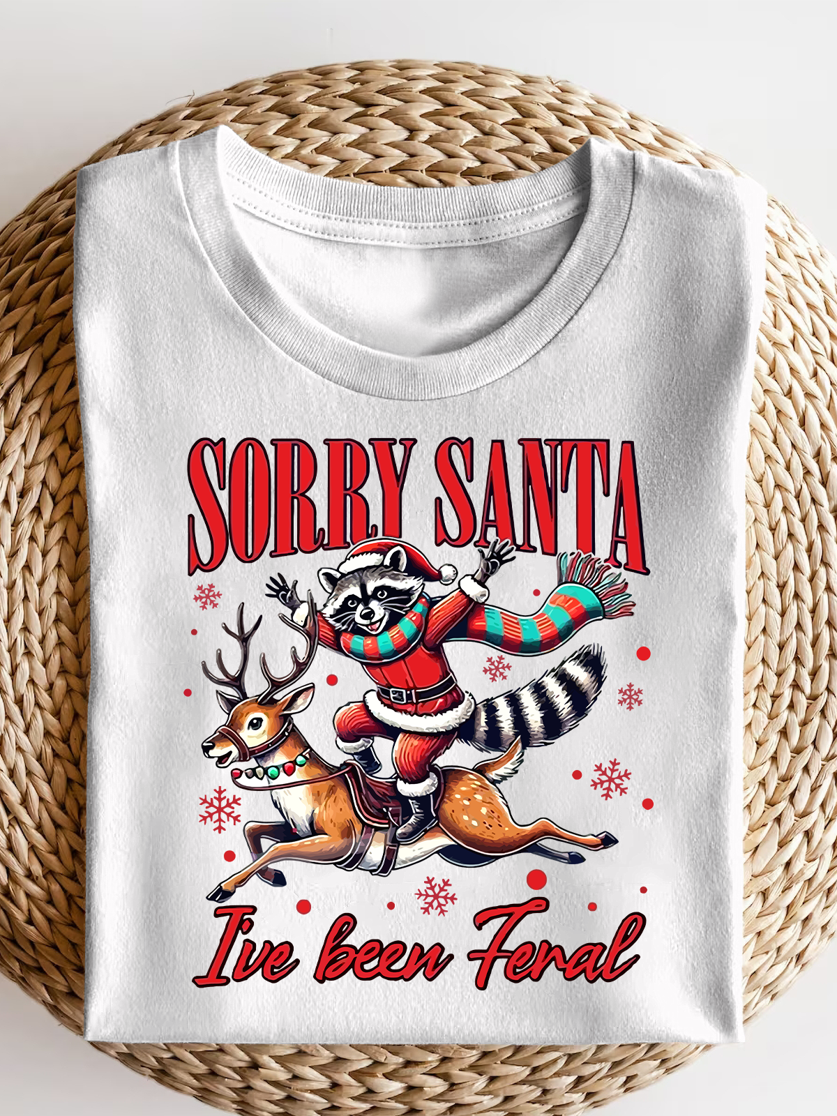 Sorry Santa I'Ve Been Feral Short Sleeves Tee