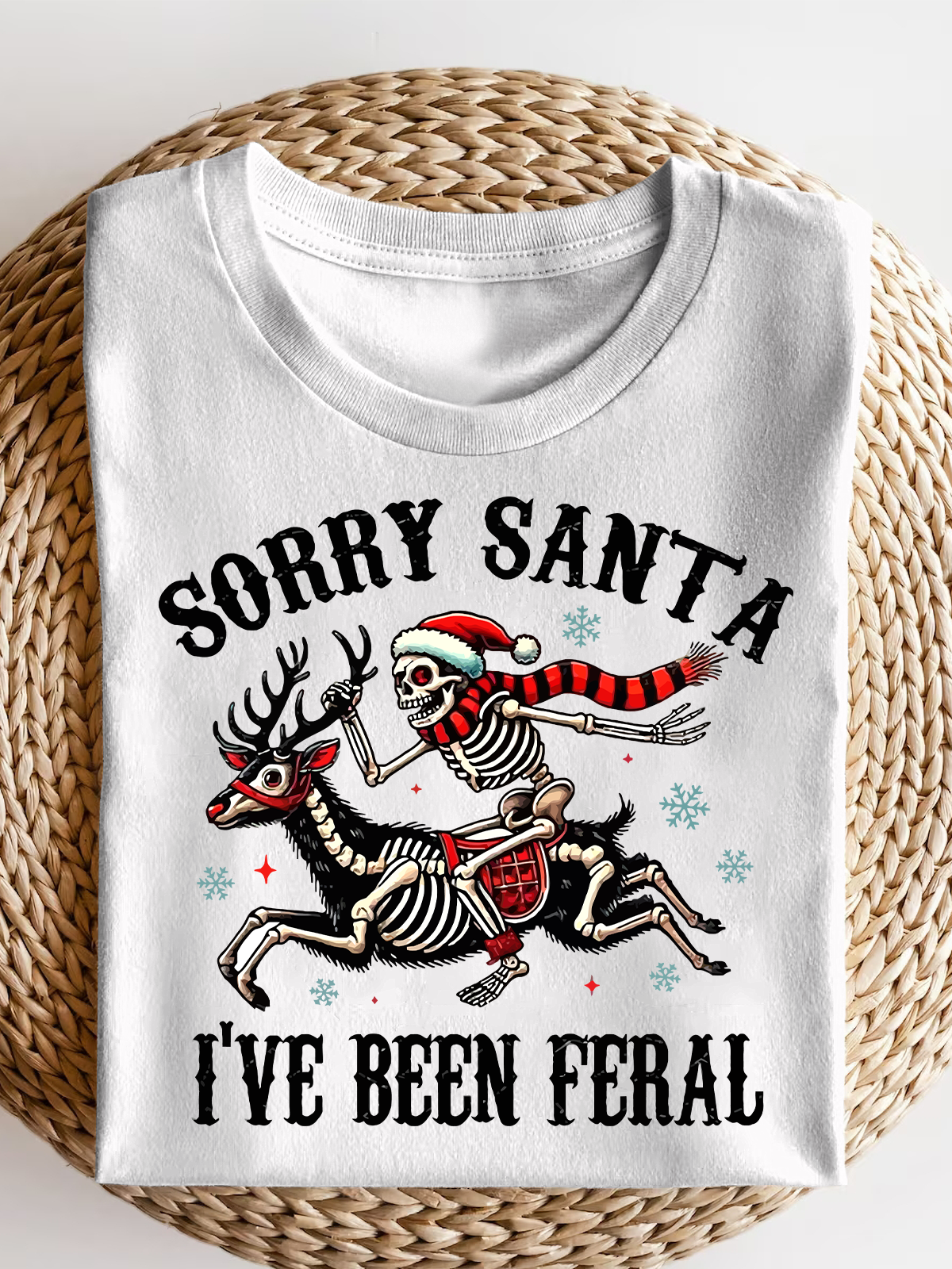 Sorry Santa I'Ve Been Feral Short Sleeves Tee