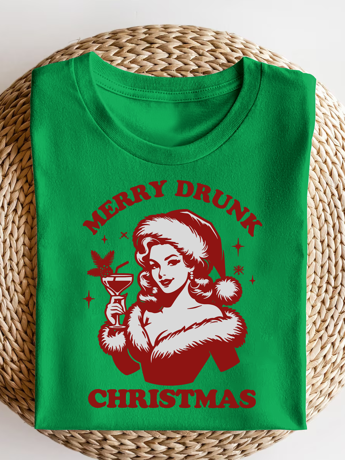 Merry Drunk Christmas Short Sleeves Tee