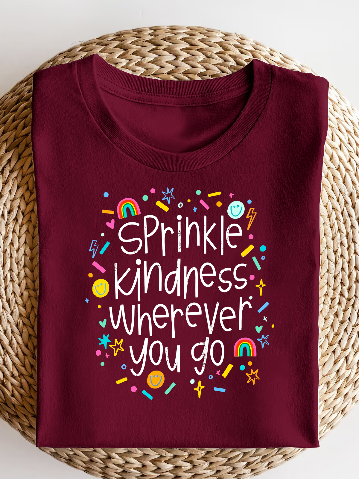 Sprinkle Kindness Wherever You Go Short Sleeves Tee