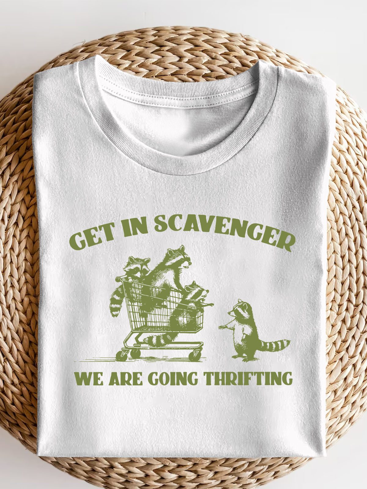 Get In Scavenger We Are Going Thrifting Short Sleeves Tee