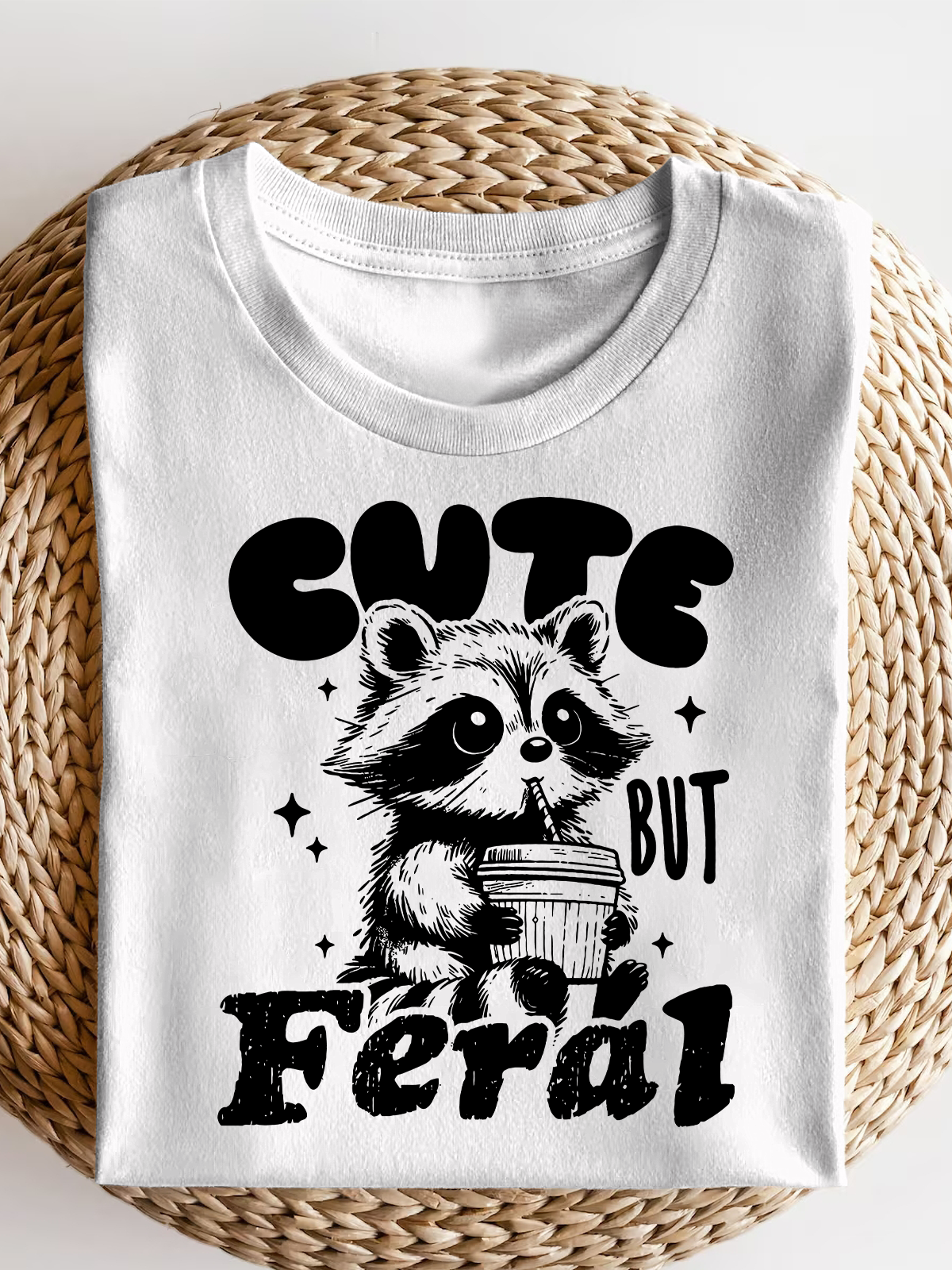 Cute But Feral Short Sleeves Tee