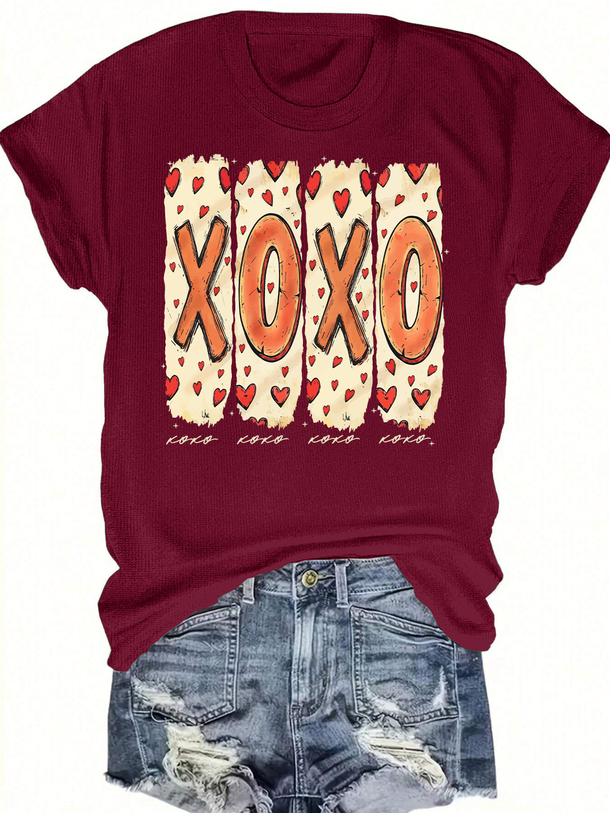 Xoxo Valentines Day Short Sleeves Tee