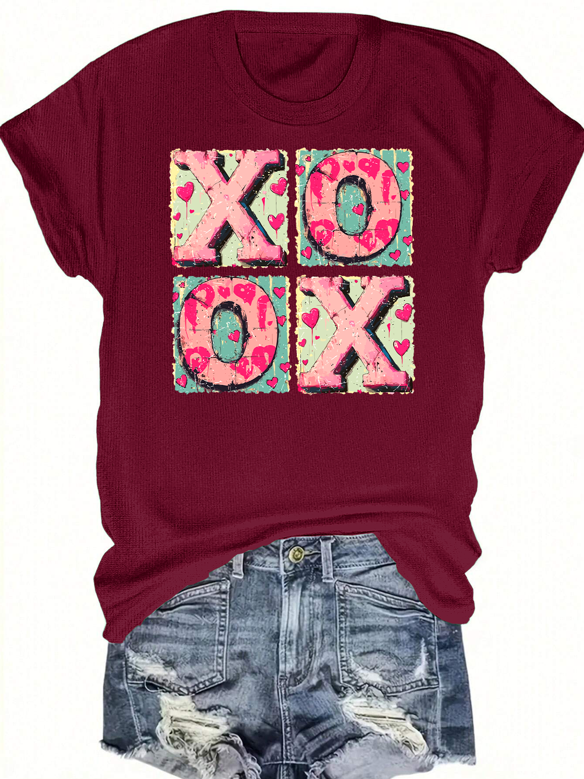 Xoxo Valentines Day Short Sleeves Tee