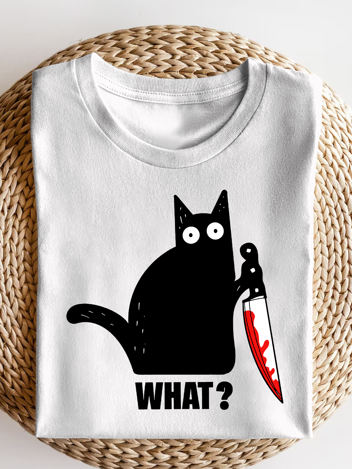 What Black Cat Short Sleeves Tee