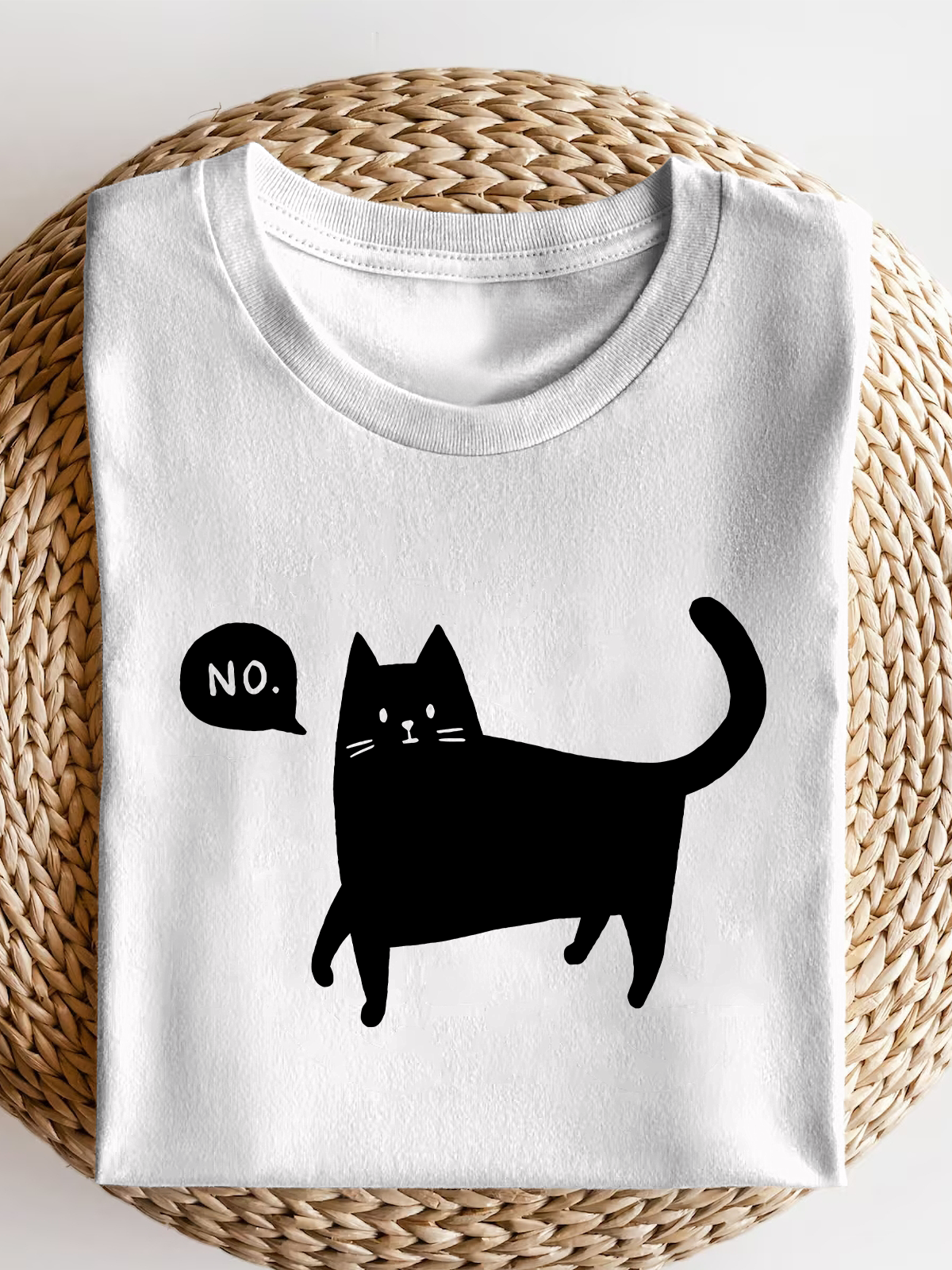 No Blak Cat Short Sleeves Tee