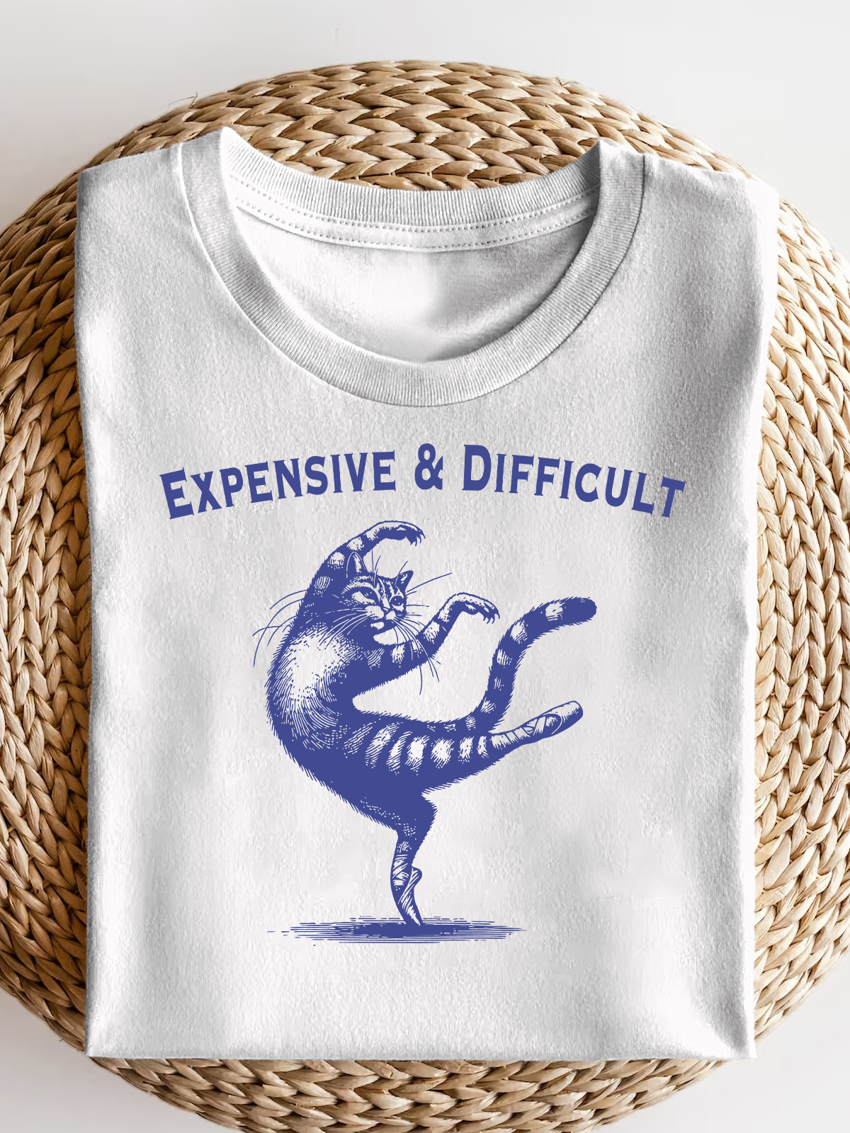 Expensive Difficult Cat Short Sleeves Tee