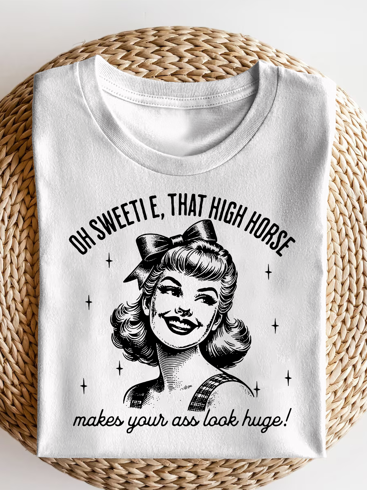 Sassy Retro Housewife Short Sleeves Tee