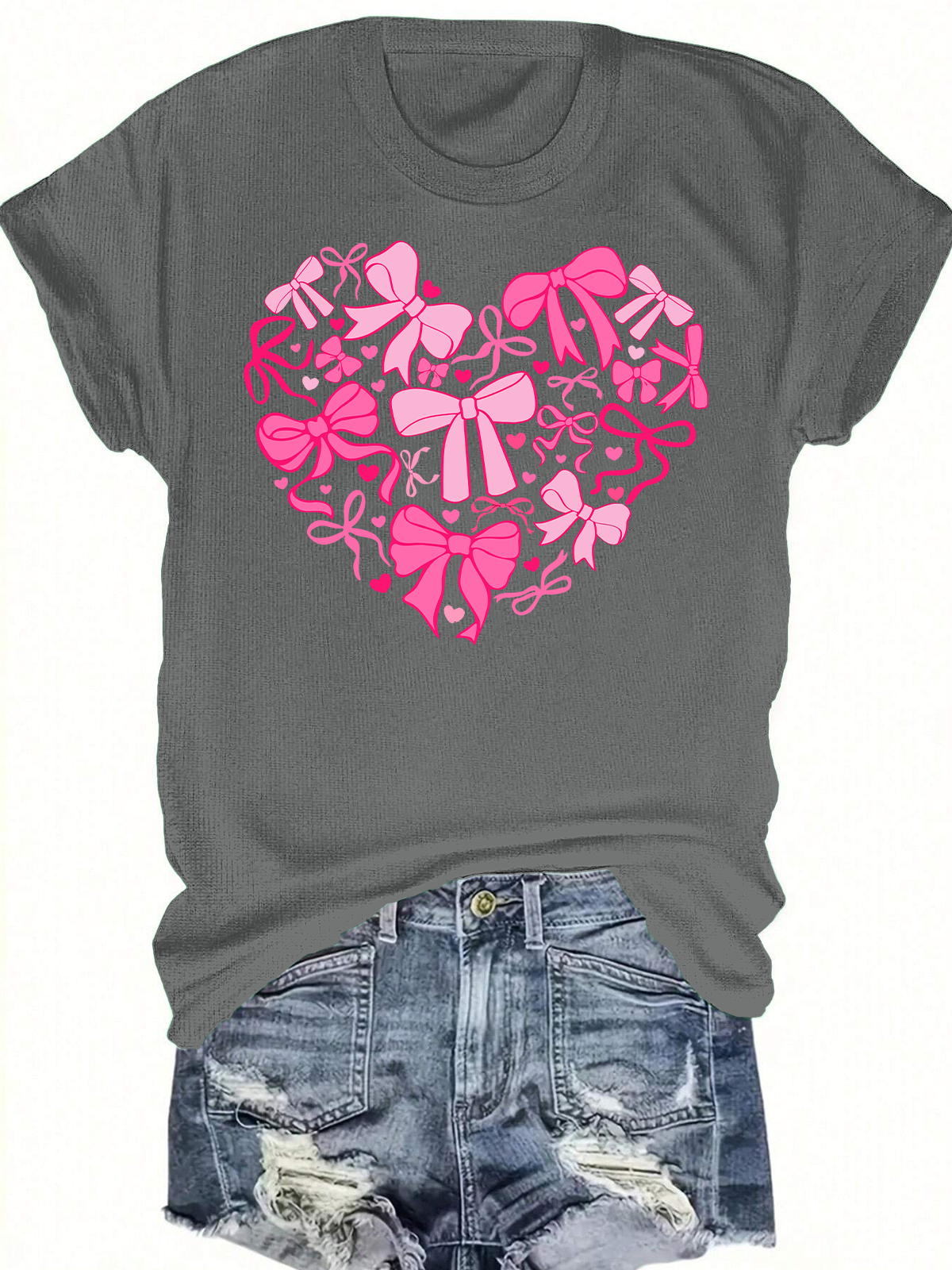 Coquette Valentine Heart Short Sleeves Tee