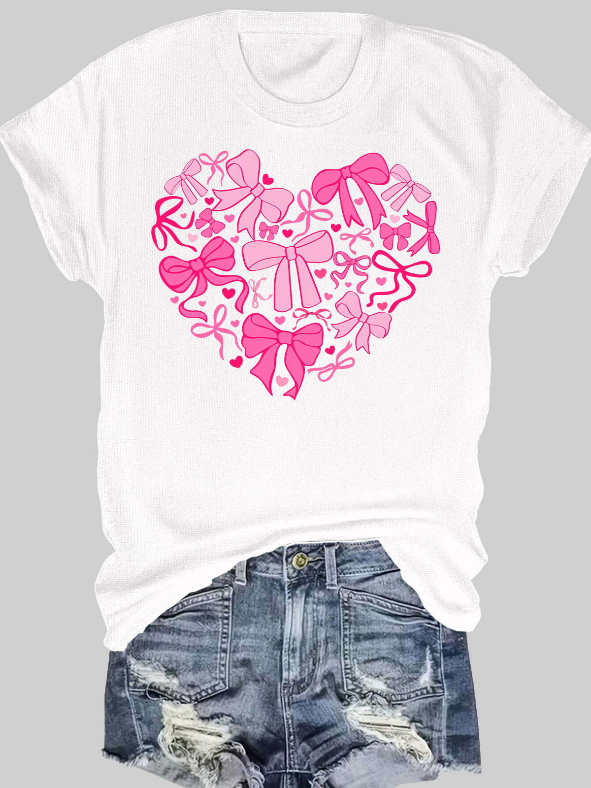 Coquette Valentine Heart Short Sleeves Tee