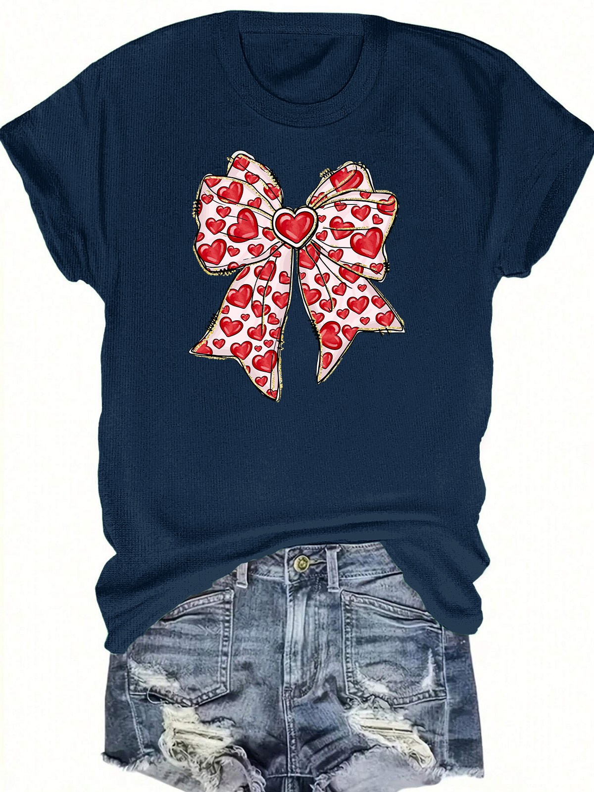 Coquette Valentine Bow Short Sleeves Tee