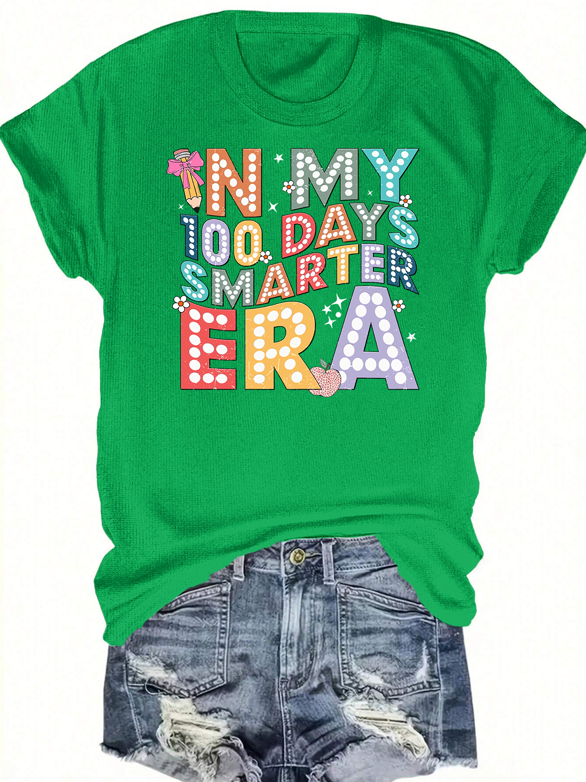 In My 100 Days Smarter Era Short Sleeves Tee